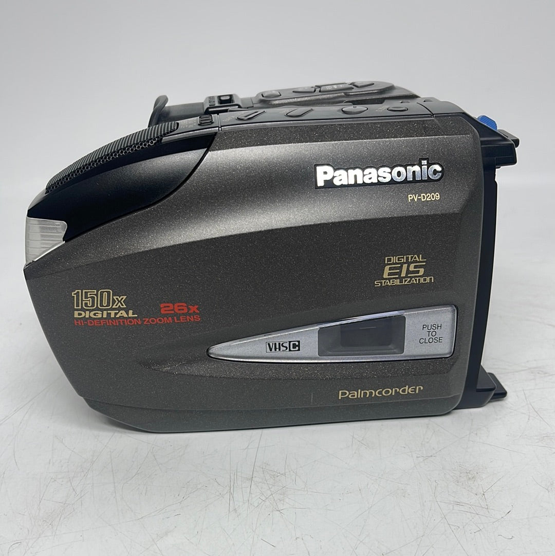 Panasonic PV-D209D Palmcorder VHS-C Camcorder 26X Optical Zoom Untested