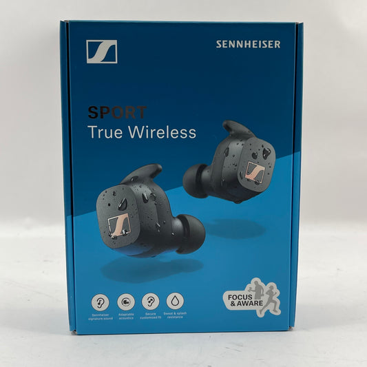 New Sennheiser SPORT True Wireless Bluetooth Earbuds Black CX200TW1