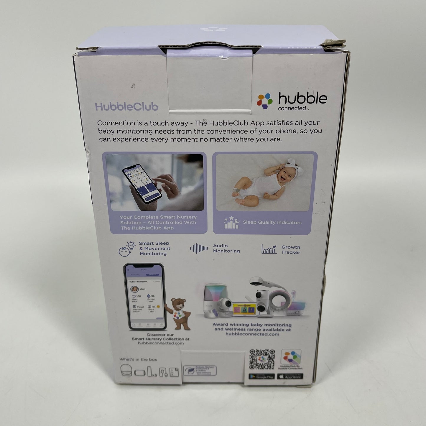 New Hubble Guardian+ Baby Movement Monitor HCSGUARDIANX