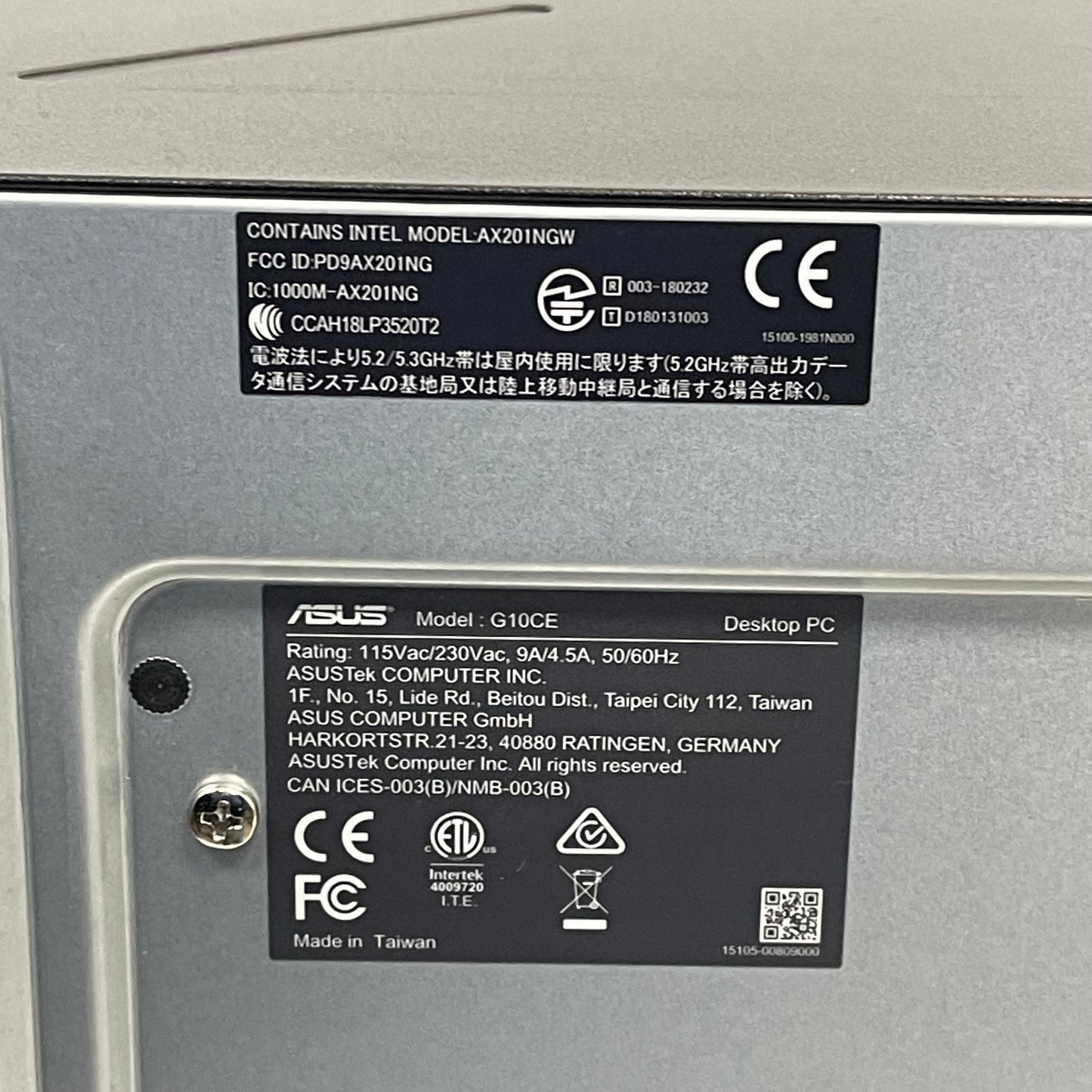 ASUS ROG G10CE i7-11700F 2.50GHz 16GB RAM 1TB HDD 512GB SSD GeForce RTX 3060