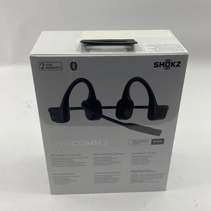 New Shokz OpenComm 2 UC USB-C Bluetooth Bone Conduction Headset Black