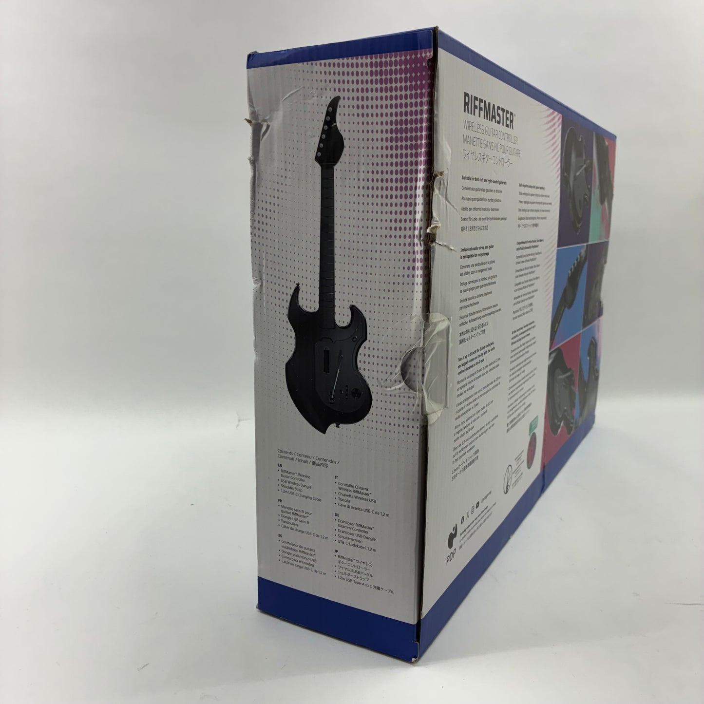New PDP Riffmaster Black 052-024-BK Wireless Gaming Controller PS4 PS5
