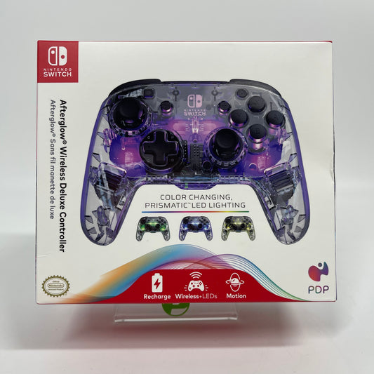 New PDP Afterglow Wireless Controller 500-137-NA Transparent For Nintendo Switch