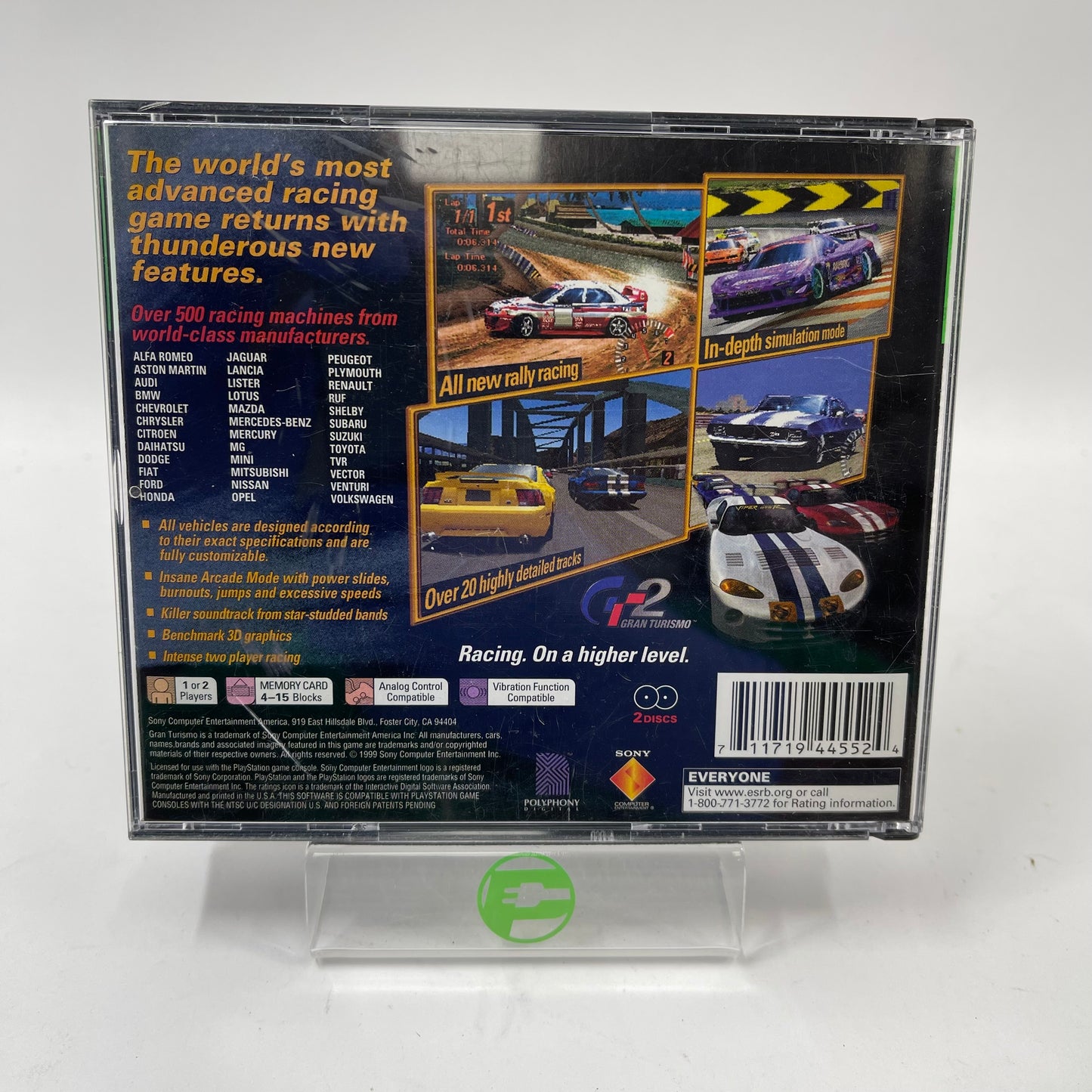 Gran Turismo 2 [Greatest Hits] (Sony PlayStation 1 PS1, 1999)