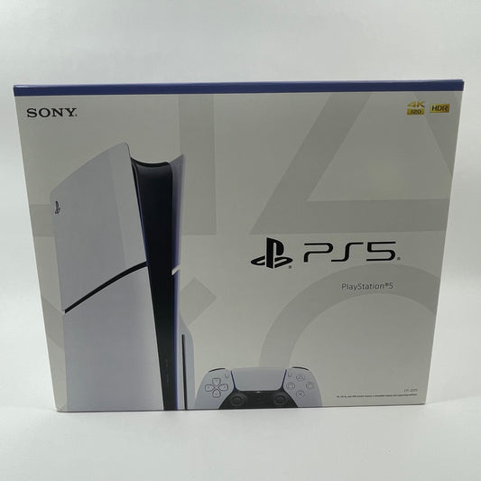New Sony PlayStation 5 Slim Disc Edition PS5 1TB White Console Gaming System