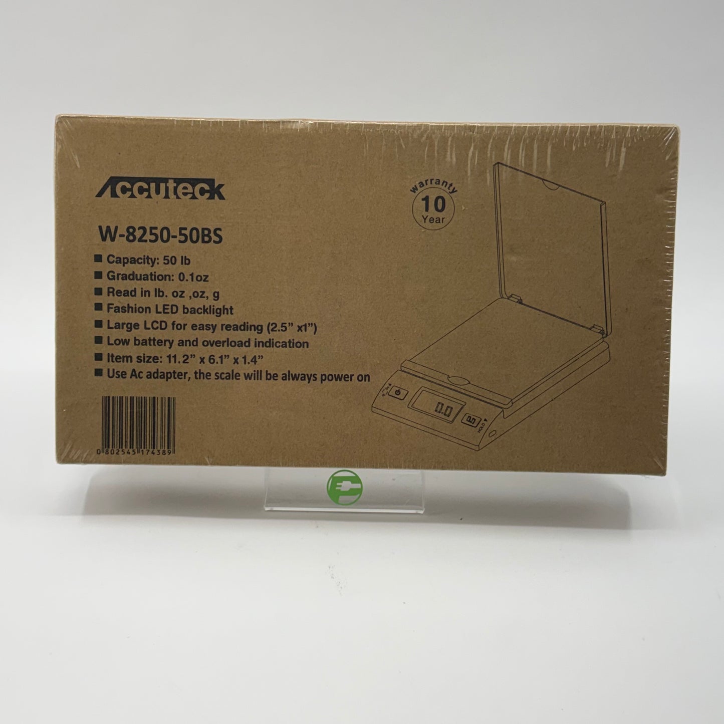 New Accuteck 8250 Digital Postal Scale W-8250-50BS