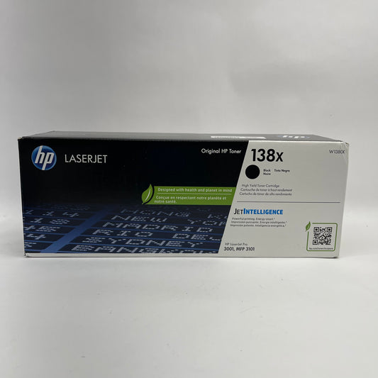 New HP 138X W1380X Black Toner Cartridge