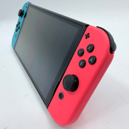 Nintendo Switch OLED Video Game Console HEG-001 Neon Red/Neon Blue