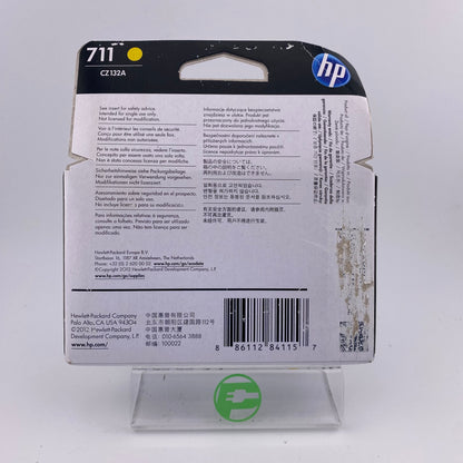 New HP 711 CZ132A Yellow Ink Cartridge