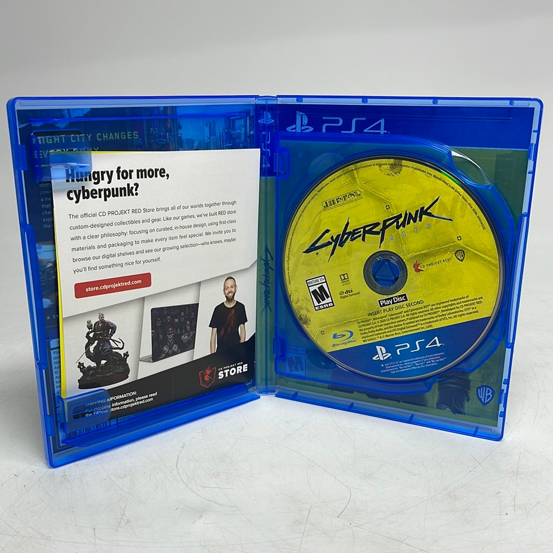 Cyberpunk 2077 (Sony PlayStation 4 PS4, 2020) W/ Extras