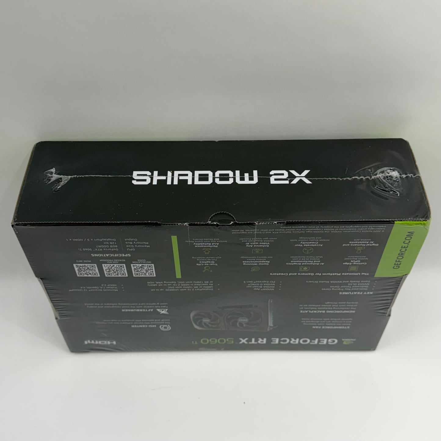 New MSI GeForce RTX 5060 Ti SHADOW 2X OC 8GB GDDR7 Graphics Card 602-V536-023