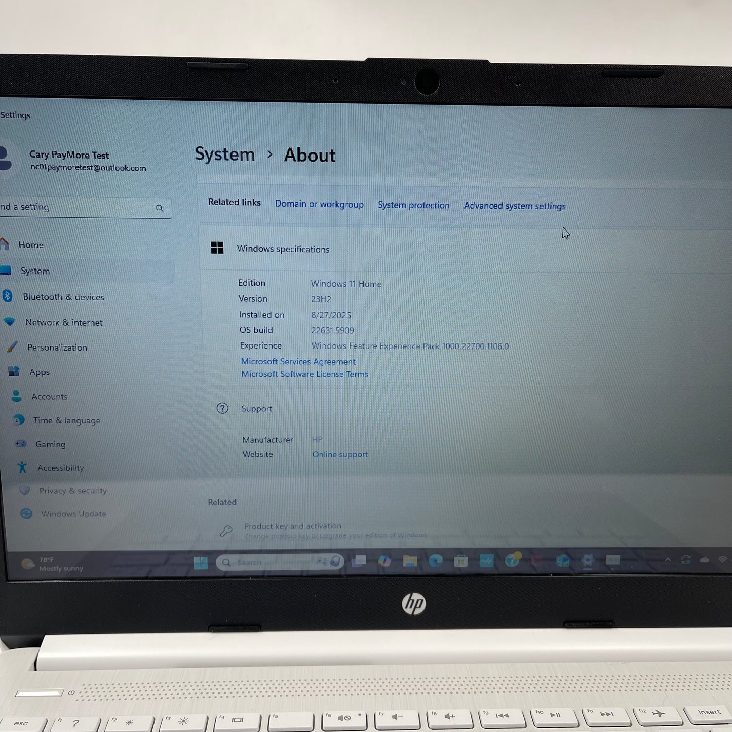 HP Laptop 14-DQ0052DX 14" Celeron N4120 1.1GHz 8GB RAM 64GB SSD