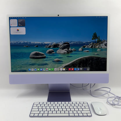 2024 Apple iMac 24" M4 10 Core 4.5GHz 16GB RAM 256GB SSD Purple A3137