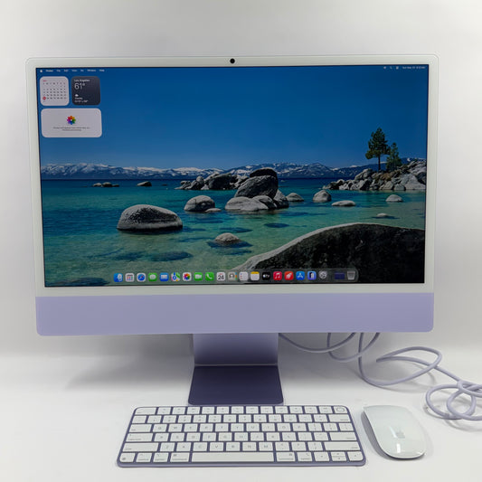 2024 Apple iMac 24" M4 10 Core 4.5GHz 16GB RAM 256GB SSD Purple A3137