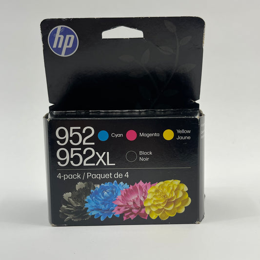 New HP 952 XL 4-Pack N9K28AN Black, Yellow, Cyan and Magenta Ink Cartridge