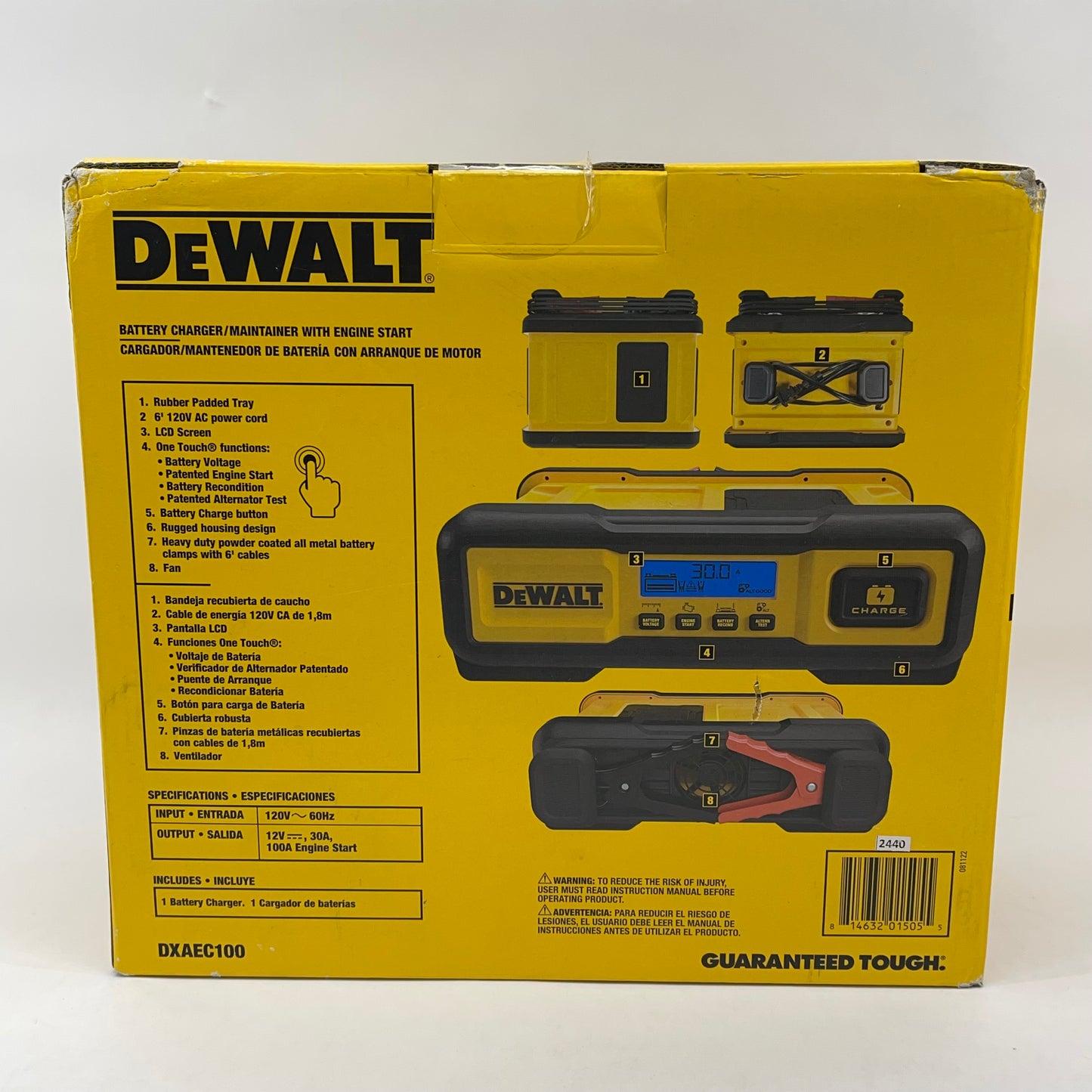 New DeWalt DXAEC100 Professional Battery Charger