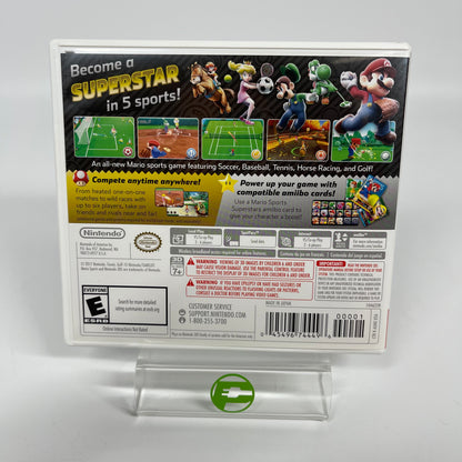 Mario Sports Superstars (Nintendo 3DS, 2017) With Yoshi Amiibo Card