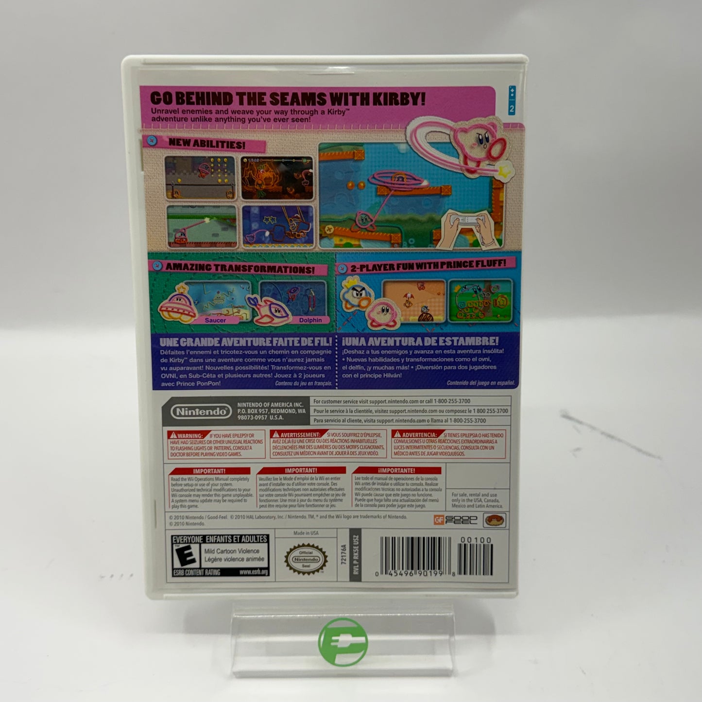 Kirby's Epic Yarn (Nintendo Wii, 2010)