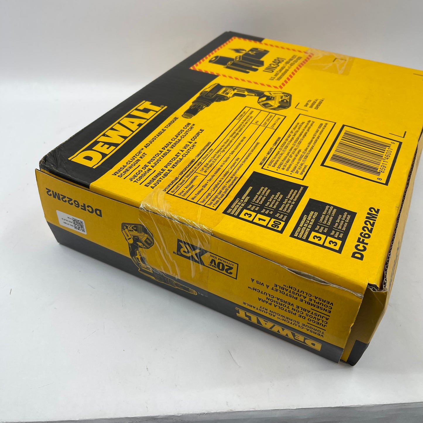 New DeWalt DCF622M2 20V Adjustable Torque Screwgun Kit