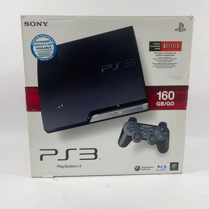 Sony PlayStation 3 Slim PS3 160GB Black Console Gaming System CECH-2501A