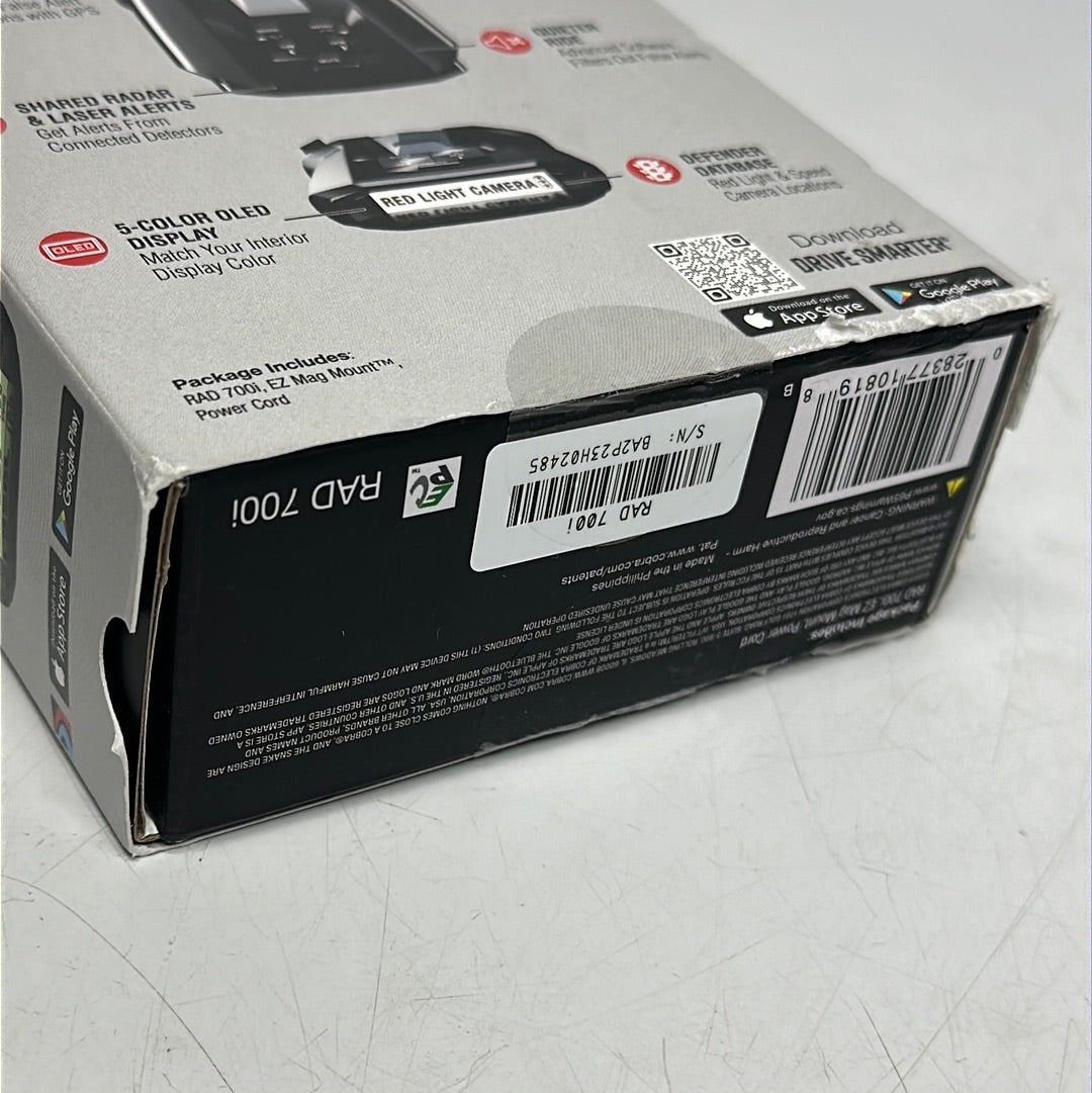 New Cobra RAD 700i Laser Radar Detector 0180012-1