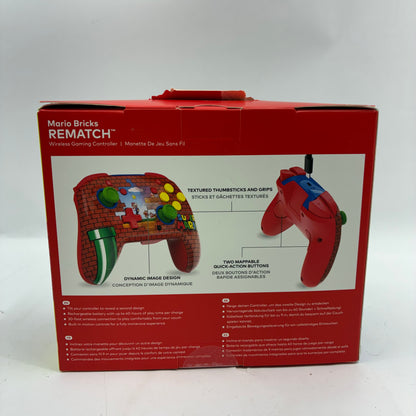 New Turtle Beach Rematch Mario Bricks Wireless Gaming Controller TBC-8301-65