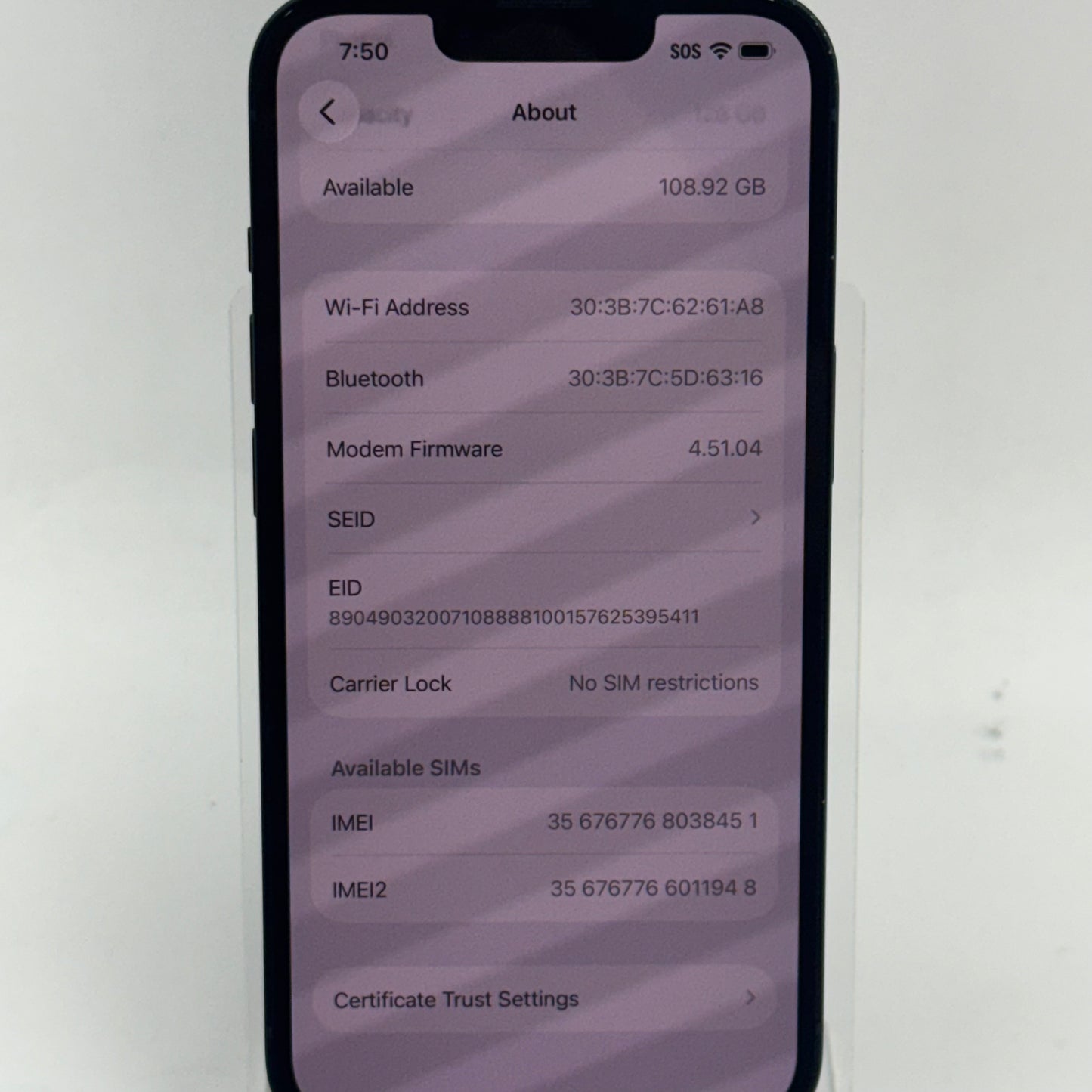 Factory Unlocked Apple iPhone 14 128GB Midnight MPUA3LL/A