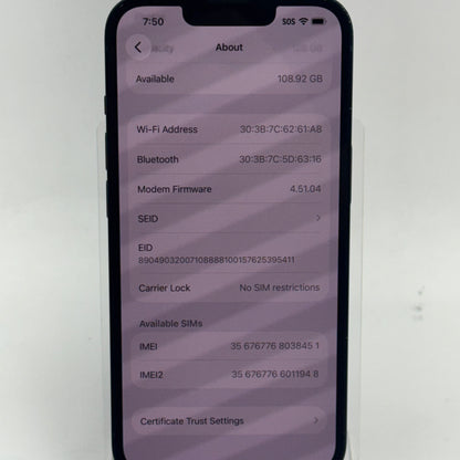 Factory Unlocked Apple iPhone 14 128GB Midnight MPUA3LL/A