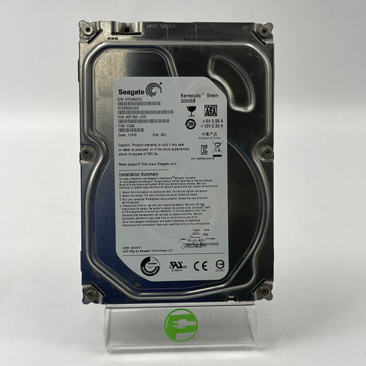 Seagate Barracuda Green 2TB SATA III 6Gbps  3.5" HDD ST2000DL003
