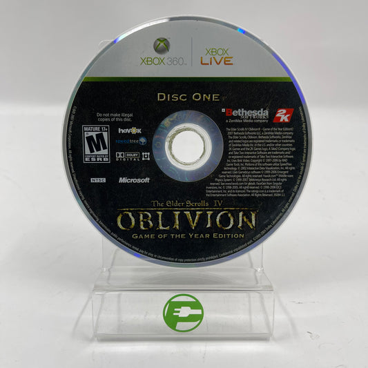 Elder Scrolls IV Oblivion Game of the Year (Microsoft Xbox 360, 2007) Disc Only