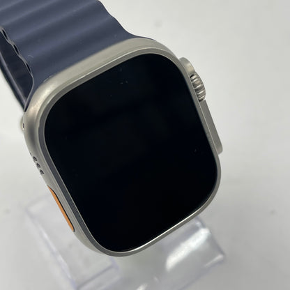Unlocked Apple Watch Ultra 2 49MM Natural Titanium Blue Ocean Band A2986