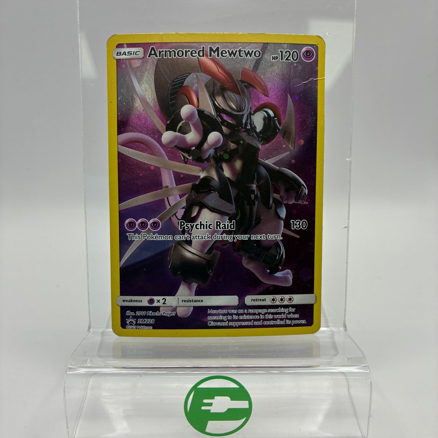Pokémon TCG Armored Mewtwo #SM228 Pokemon Promo Trading Card SM228