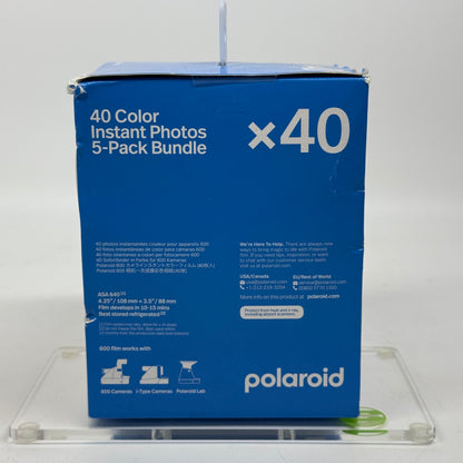New Polaroid Color 600 Instant Film 40 Sheets 006013 07/25 Prod. Date