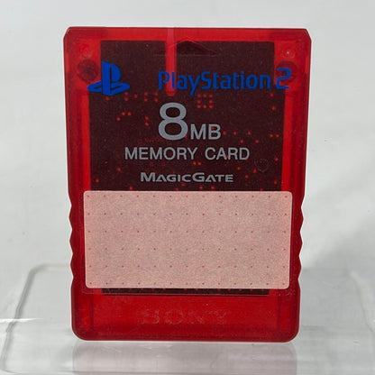 Sony PlayStation 2 PS2 8MB Memory Card Red SCPH-10020