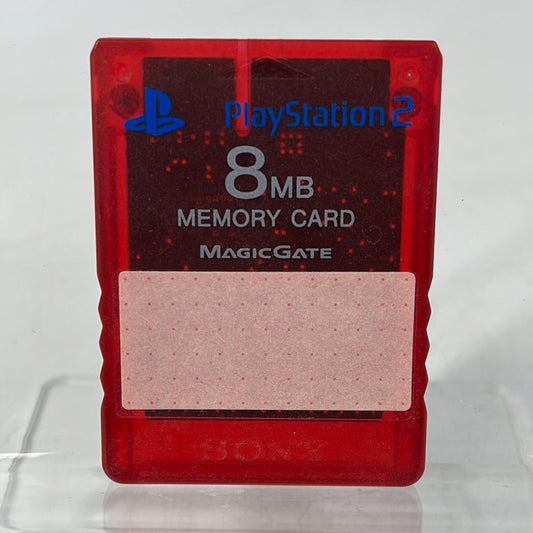 Sony PlayStation 2 PS2 8MB Memory Card Red SCPH-10020