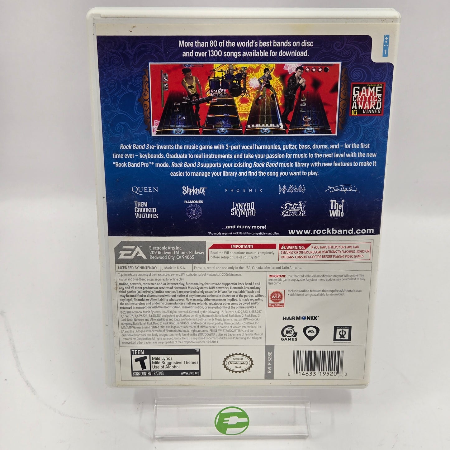 Rock Band 3 (Nintendo Wii, 2010)