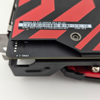 MSI Radeon RX 570 ARMOR MK2 OC 8GB GDDR5 Graphics Card 602-V341